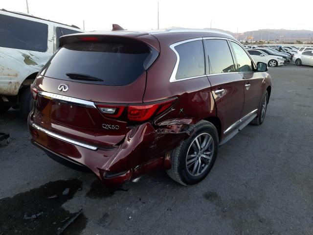 5N1DL0MN2LC540513 - 2020 INFINITI QX60 LUXE BURGUNDY photo 4