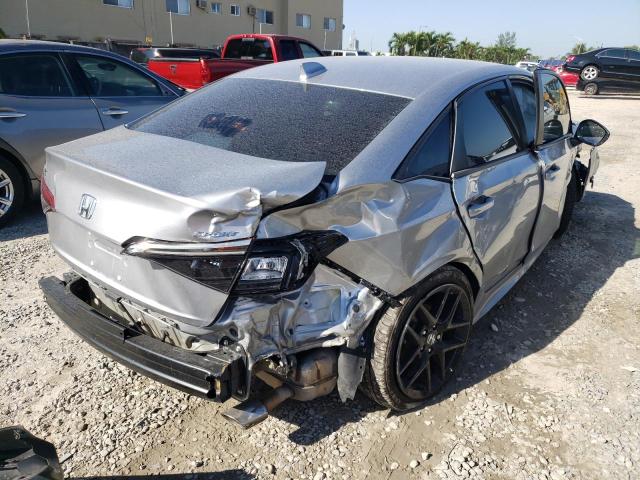 2HGFE2F56NH515485 - 2022 HONDA CIVIC SPOR GRAY photo 4