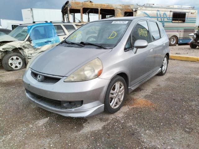 JHMGD37647S067969 - 2007 HONDA FIT S CHARCOAL photo 2