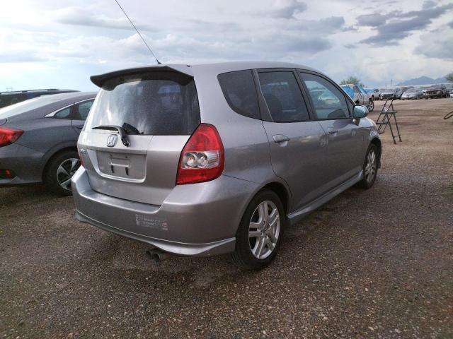 JHMGD37647S067969 - 2007 HONDA FIT S CHARCOAL photo 4