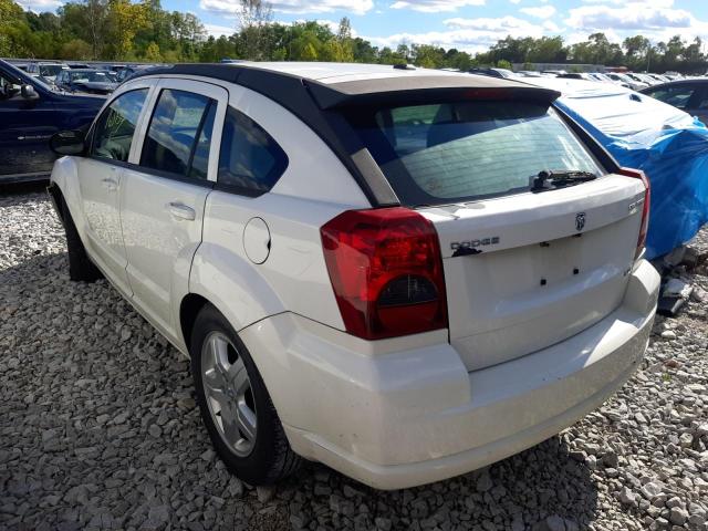 1B3HB48A09D181495 - 2009 DODGE CALIBER SX WHITE photo 3