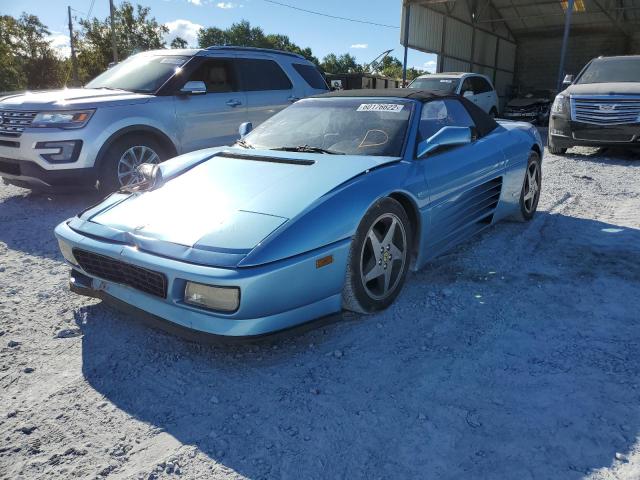 ZFFRG43A3R0097739 - 1994 FERRARI 348 SPIDER BLUE photo 2