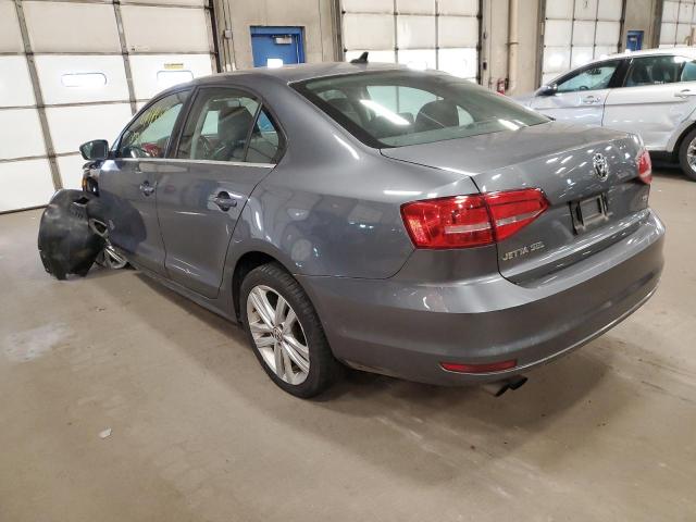 3VWL07AJ7FM273341 - 2015 VOLKSWAGEN JETTA SEL GRAY photo 3