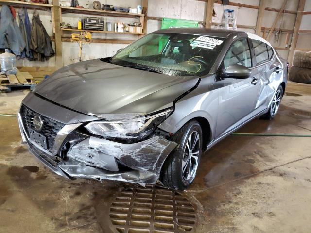 3N1AB8CV0MY273622 - 2021 NISSAN SENTRA SV GRAY photo 9