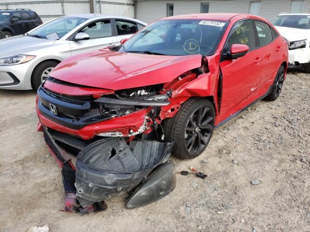 SHHFK7H4XHU422244 - 2017 HONDA CIVIC SPOR 红色 照片 2