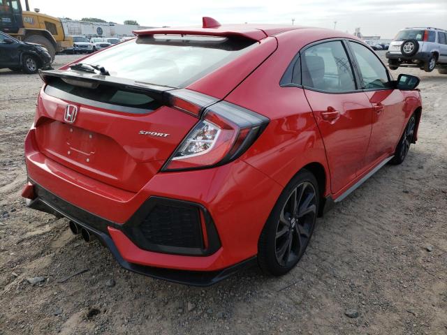 SHHFK7H4XHU422244 - 2017 HONDA CIVIC SPOR 红色 照片 4