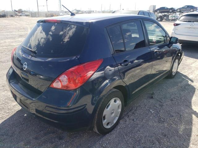 3N1BC13E18L407971 - 2008 NISSAN VERSA S BLUE photo 4