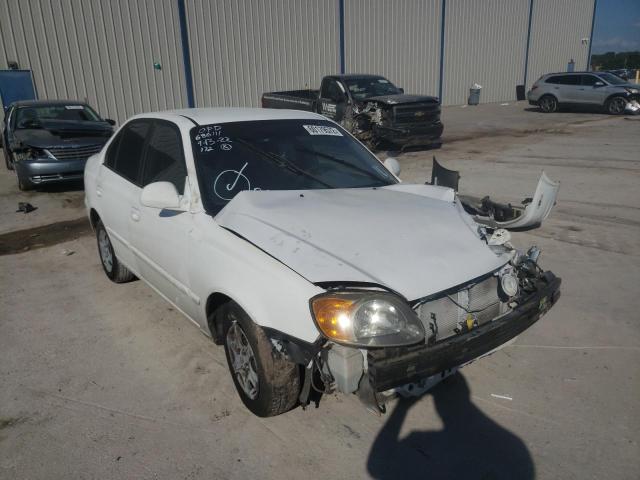 KMHCG45C25U646493 - 2005 HYUNDAI ACCENT GL WHITE photo 1