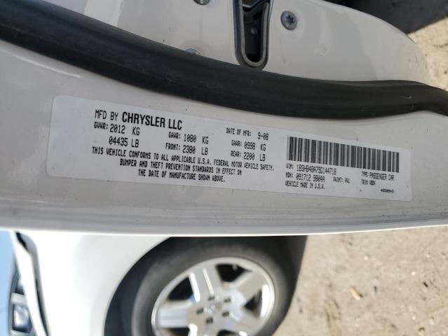 1B3HB48A79D144718 - 2009 DODGE CALIBER SX WHITE photo 10