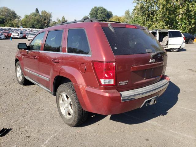 1J8HR58287C569370 - 2007 JEEP GRAND CHER BURGUNDY photo 3