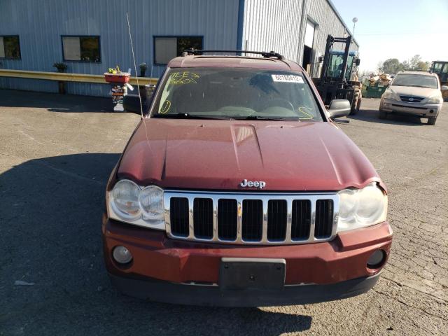 1J8HR58287C569370 - 2007 JEEP GRAND CHER BURGUNDY photo 9