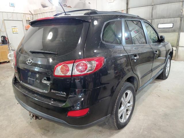 5XYZKDAG9BG010446 - 2011 HYUNDAI SANTA FE L BLACK photo 4