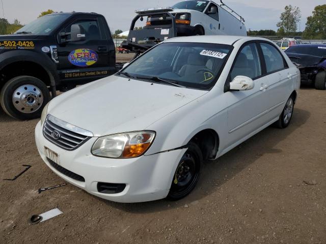 KNAFE121485553527 - 2008 KIA SPECTRA WHITE photo 2