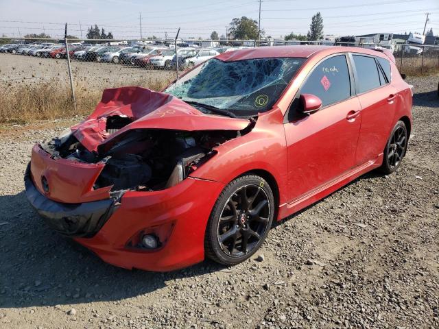 JM1BL1H46A1197166 - 2010 MAZDA SPEED 3 RED photo 2