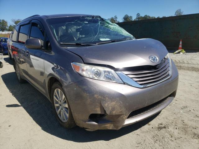 5TDJK3DC1FS112378 - 2015 TOYOTA SIENNA LE GRAY photo 1