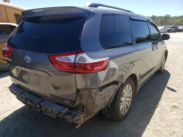 5TDJK3DC1FS112378 - 2015 TOYOTA SIENNA LE GRAY photo 4