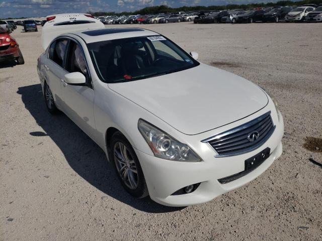 JN1CV6AR8DM764341 - 2013 INFINITI G37 WHITE photo 1