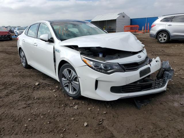 KNAGU4LEXJ5022655 - 2018 KIA OPTIMA HYB WHITE photo 1