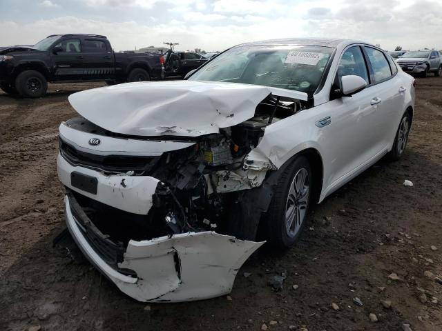 KNAGU4LEXJ5022655 - 2018 KIA OPTIMA HYB WHITE photo 9