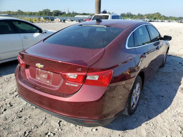 1G1ZB5ST3GF281877 - 2016 CHEVROLET MALIBU LS BURGUNDY photo 4