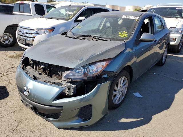 JM1BL1L83C1670602 - 2012 MAZDA 3 I GRAY photo 2