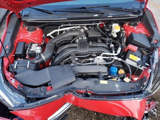 JF2GTAEC4MH382153 - 2021 SUBARU CROSSTREK RED photo 7