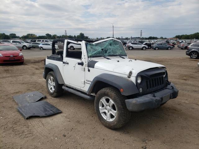 1C4AJWAG3FL614855 - 2015 JEEP WRANGLER S WHITE photo 1