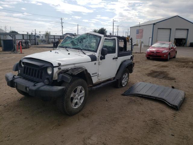 1C4AJWAG3FL614855 - 2015 JEEP WRANGLER S WHITE photo 2