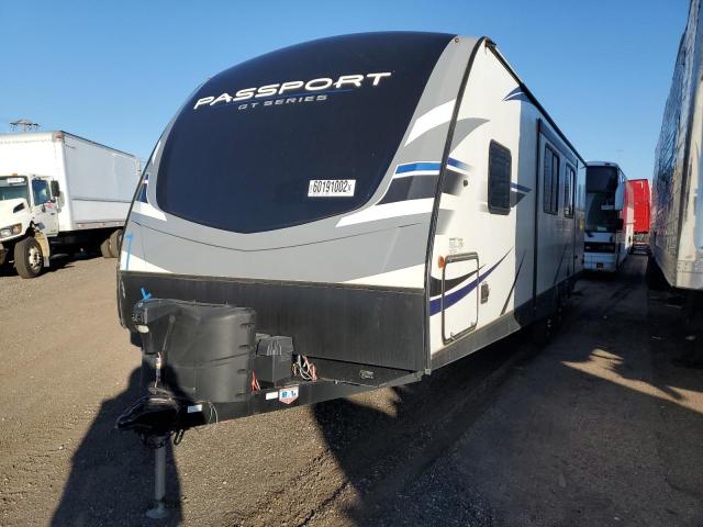 4YDT28221MD412296 - 2021 KEYSTONE PASSPORT WHITE photo 2