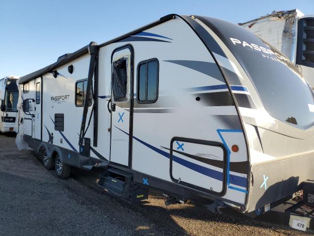 4YDT28221MD412296 - 2021 KEYSTONE PASSPORT WHITE photo 9