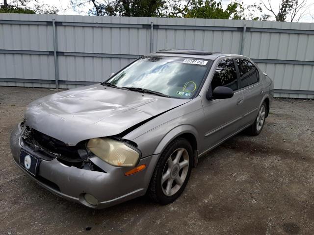 JN1CA31DX1T802992 - 2001 NISSAN MAXIMA GXE GRAY photo 2