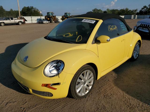 3VWRF31YX8M403288 - 2008 VOLKSWAGEN NEW BEETLE 黄色 照片 2