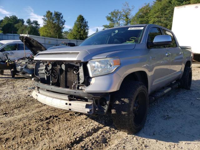 5TFAY5F12EX413983 - 2014 TOYOTA TUNDRA CRE SILVER photo 2