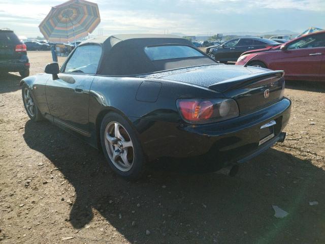 JHMAP1147YT006748 - 2000 HONDA S2000 BLACK photo 3