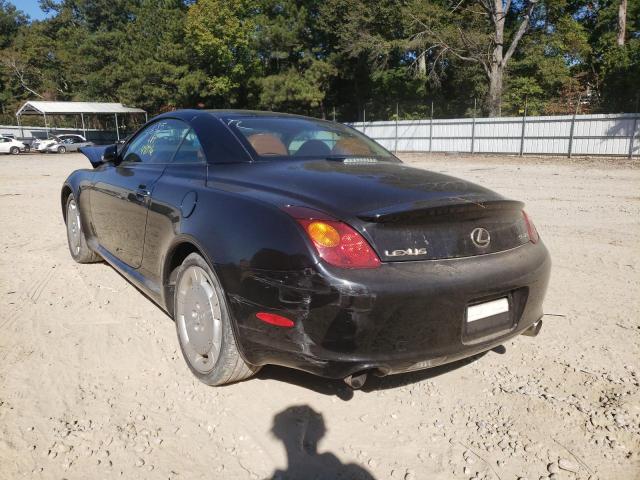 JTHFN48Y320004767 - 2002 LEXUS SC 430 BLACK photo 3