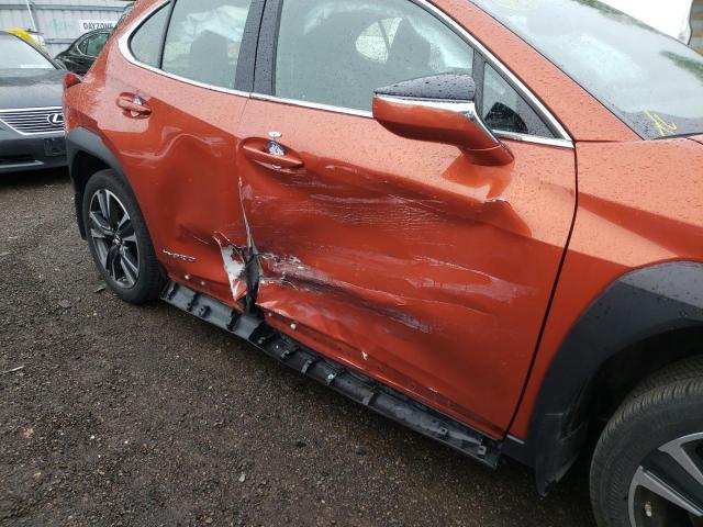 JTHP9JBH9L2022132 - 2020 LEXUS UX 250H ORANGE photo 9