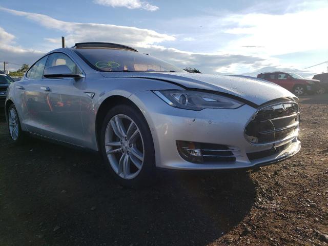 5YJSA1H10EFP61001 - 2014 TESLA MODEL S Արծաթագույն լուսանկար 1