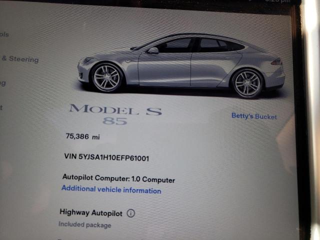 5YJSA1H10EFP61001 - 2014 TESLA MODEL S Արծաթագույն լուսանկար 8