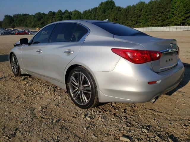 JN1BV7AP6FM332009 - 2015 INFINITI Q50 BASE SILVER photo 3