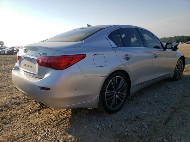 JN1BV7AP6FM332009 - 2015 INFINITI Q50 BASE SILVER photo 4