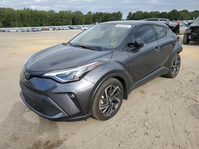 NMTKHMBX6MR130272 - 2021 TOYOTA C-HR XLE GRAY photo 2