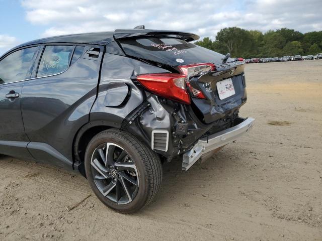 NMTKHMBX6MR130272 - 2021 TOYOTA C-HR XLE GRAY photo 9