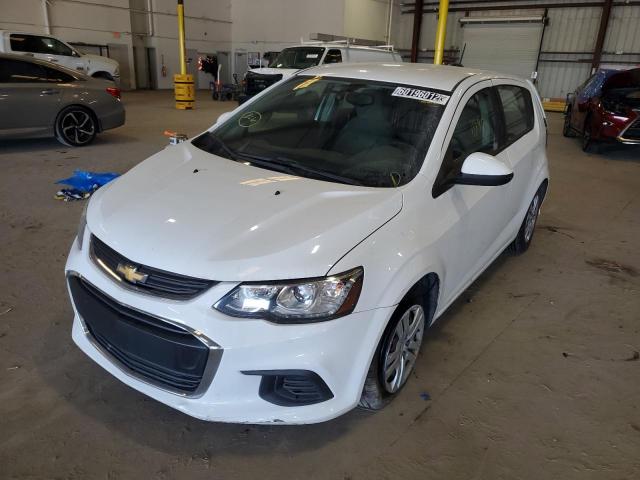 1G1JG6SH3H4172509 - 2017 CHEVROLET SONIC WHITE photo 2