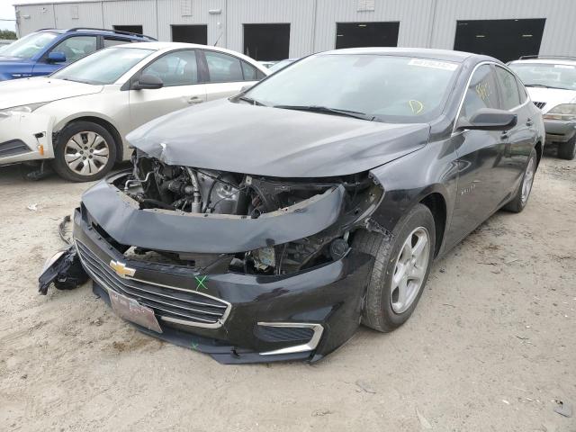 1G1ZB5ST4HF281226 - 2017 CHEVROLET MALIBU LS BLACK photo 2