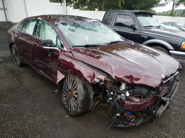 3LN6L5F94JR607374 - 2018 LINCOLN MKZ RESERV MAROON photo 1