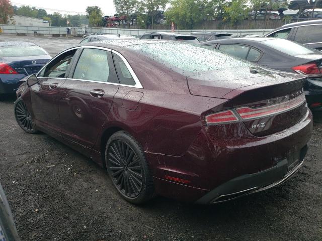 3LN6L5F94JR607374 - 2018 LINCOLN MKZ RESERV MAROON photo 3