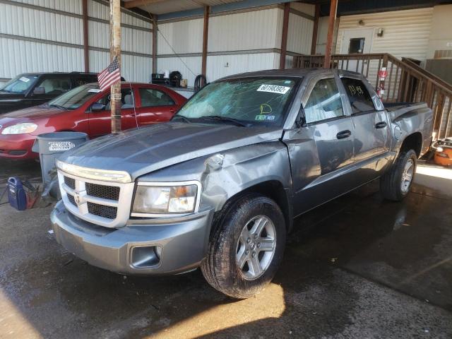 1D7CW3GK4AS164447 - 2010 DODGE DAKOTA SXT GRAY photo 2