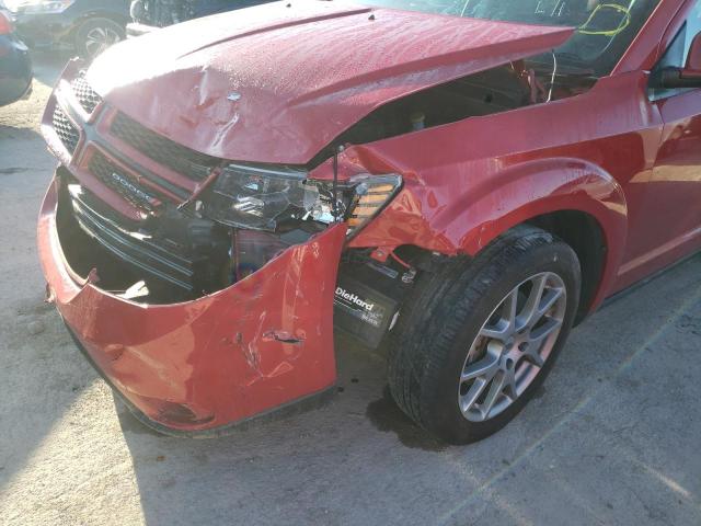 3C4PDCEG9JT472647 - 2018 DODGE JOURNEY GT RED photo 9