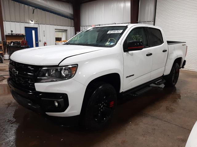 1GCGTCEN7M1124956 - 2021 CHEVROLET COLORADO L WHITE photo 2