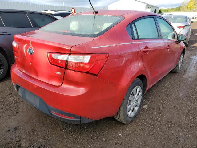 KNADM4A31C6053522 - 2012 KIA RIO LX RED photo 4